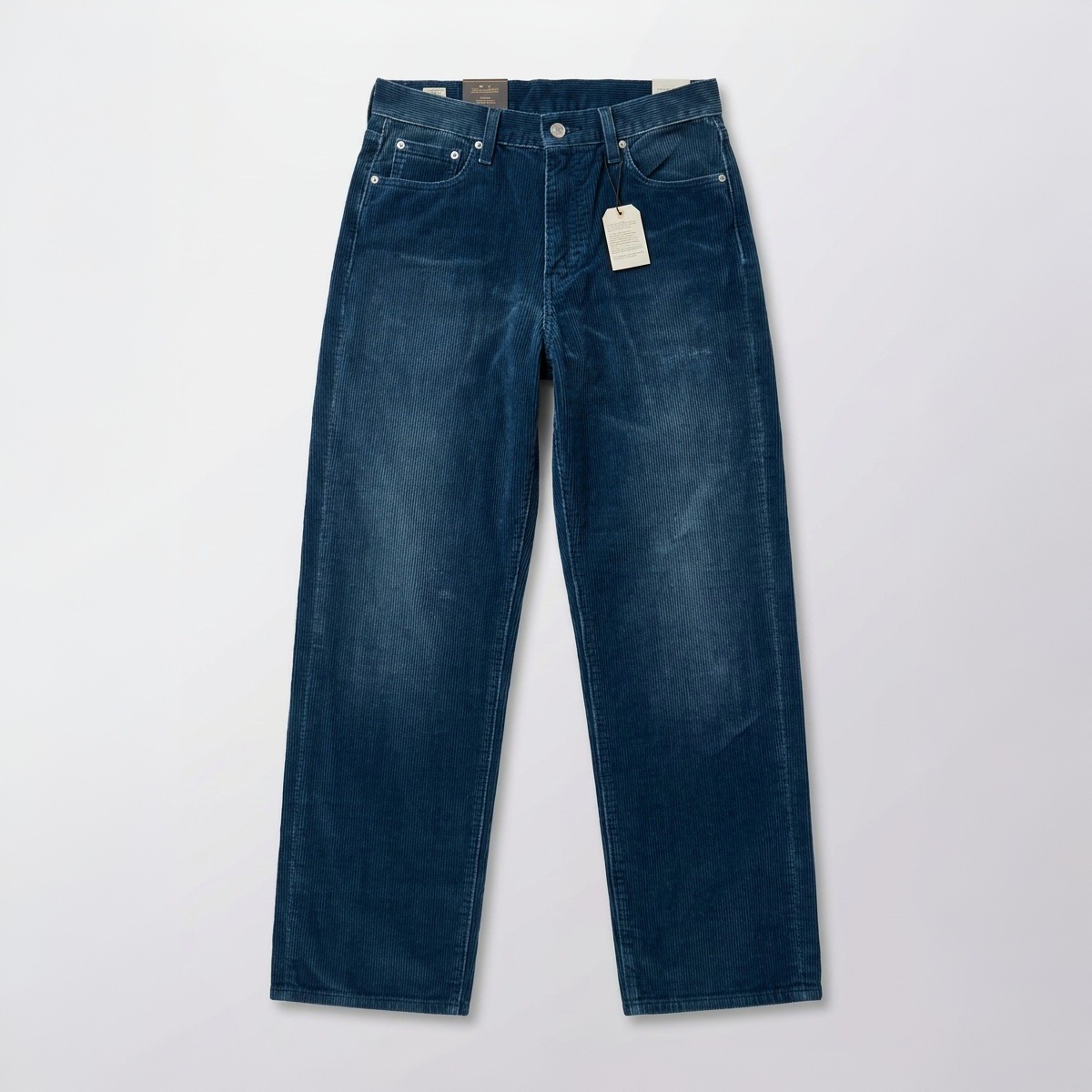 Levi's 568 Loose Straight Men's Corduroy Pants Blue Indigo Size 30x30 Nwt $98
